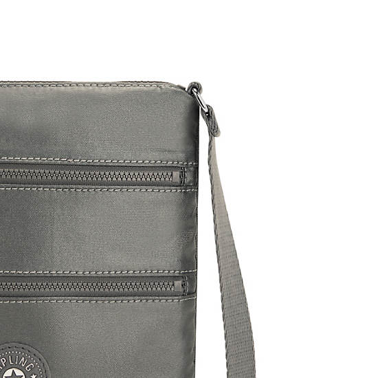 Kipling Keiko Metallic Crossbody Mini Tassen Grijs | BE 1332KO